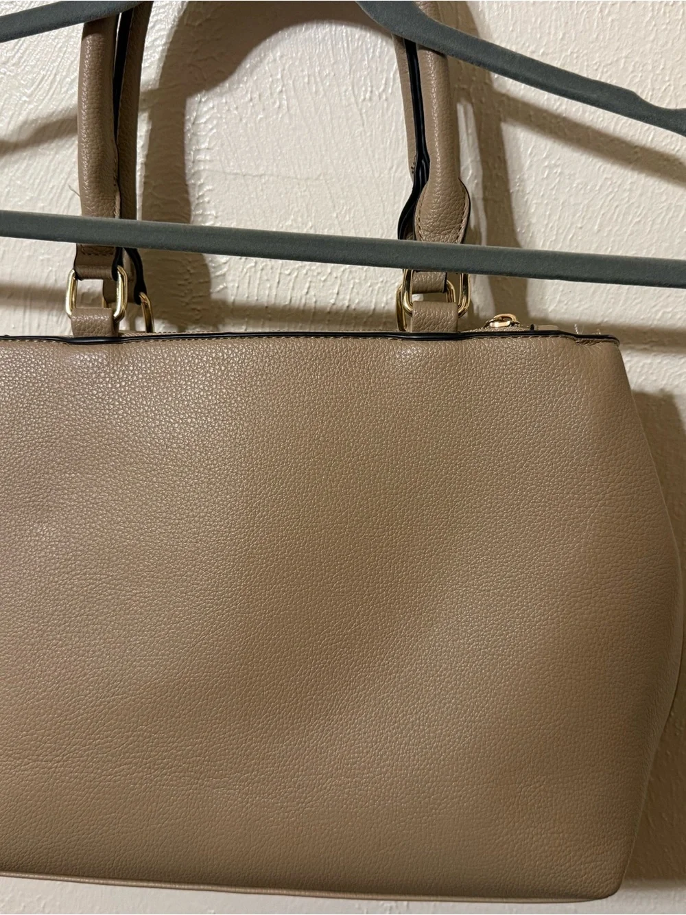 Taupe Tassel Satchel Handbag - Women